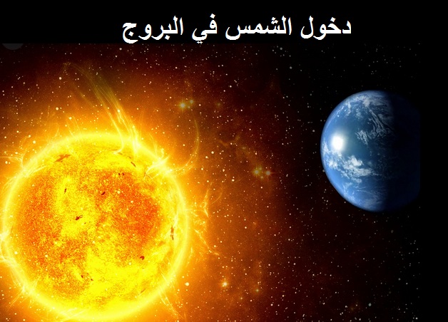 دخول الشمس في البروج الاثني عشر و الكواكب الفلكية و الابراج الروحانية