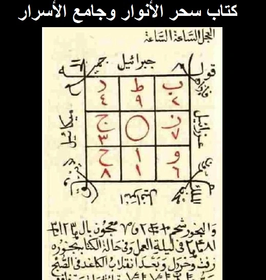 كتاب سحر الأنوار وجامع الأسرار pdf للبوني تحميل نسخة ملونة